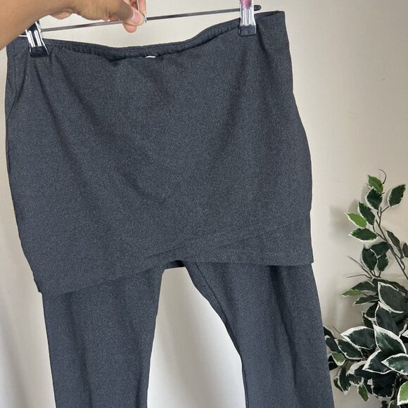 Cabi Style 3577 M'Leggings Size S Charcoal Gray Skirted Leggings Stretch - Picture 5 of 7